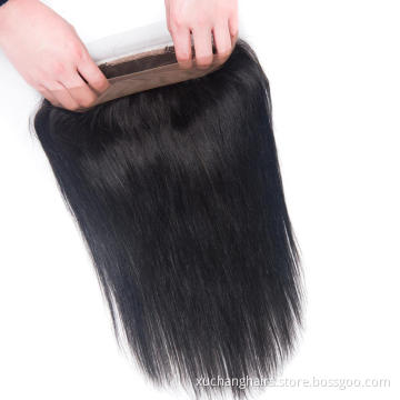 UseXy Top Quality 10A Gred Cuticle Aligned Hair Weaving Lurus Dara Raw Rambut Indian Rambut India 360 Penutup Renda Renda